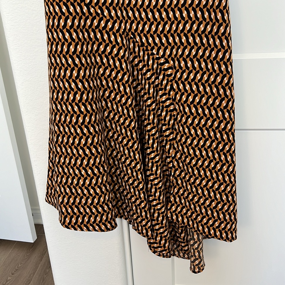 NWT Who What Wear Geometric Print Puff Sleeve Dress - Picture 5 of 16